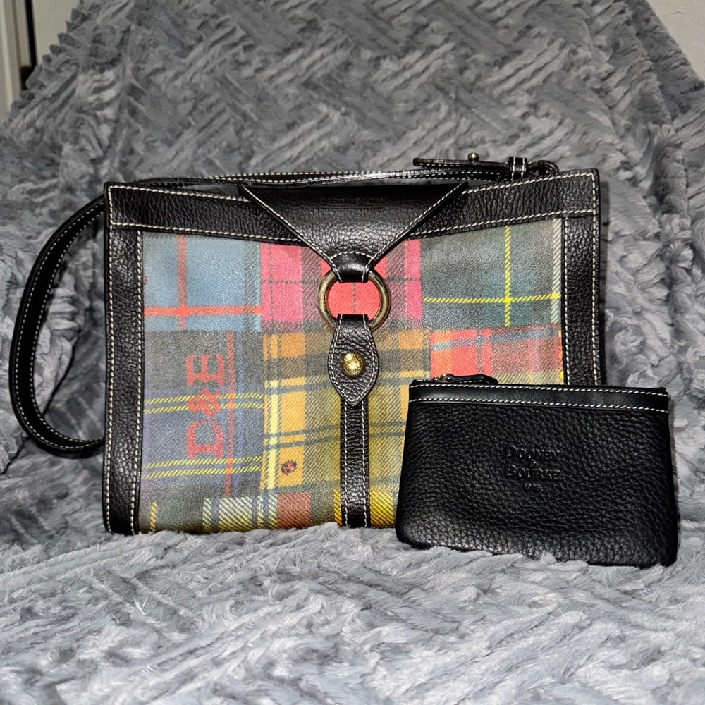 Dooney & Bourke Patchwork Plaid Shoulder Bag & Wallet